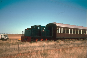 3<sup>rd</sup> April 1988,Minvalara loco NC1 on rear of train