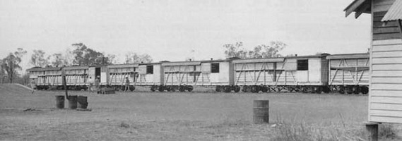 28.09.1943 NOA class cars on the Hospital Train at Katherine
