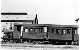 1906 railcar SAR Kitson Steam Motor No. 2 - Naracoorte - Potter Collection
