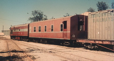 NHRC 52 being shunted by NT 69 at Darwin, 3.4.1970