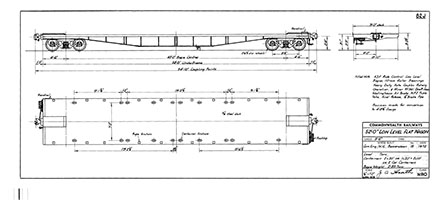 NRO Low Level Flat Wagon 52ft