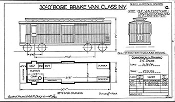 30ft 0in bogie Brake Van NY Class