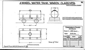 4-wheel water tank wagon NTSB class