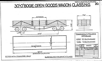 30ft 0in bogie open goods wagon NG class