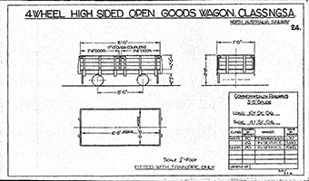 4-wheel high sided open goods wagon NGSA class