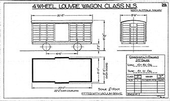4-wheel louvre wagon NLS class