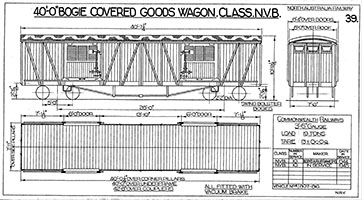 40ft 0in bogie covered goods wagon NVB class